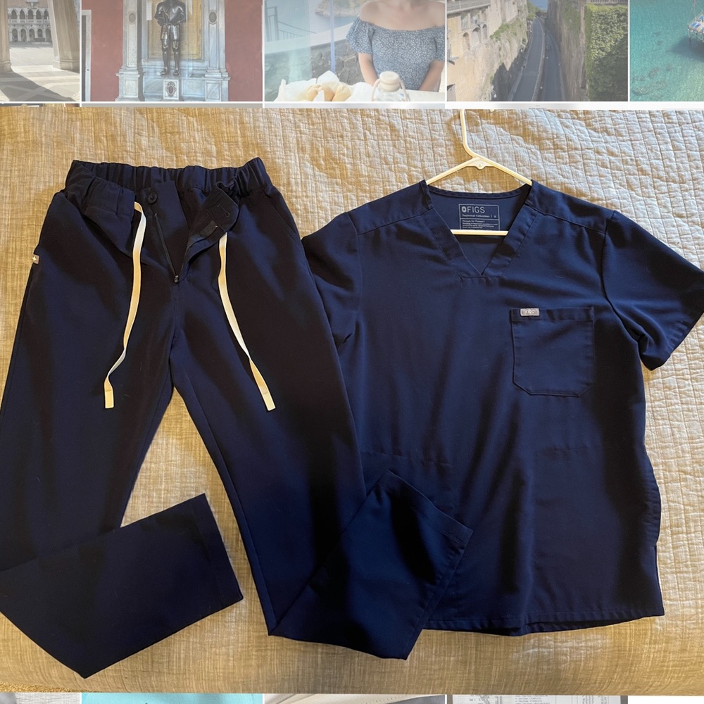 Men’s Figs Scrub Top and Bottom